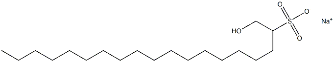 1-Hydroxynonadecane-2-sulfonic acid sodium salt Struktur