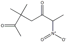 6-Nitro-3,3-dimethylheptane-2,5-dione Struktur