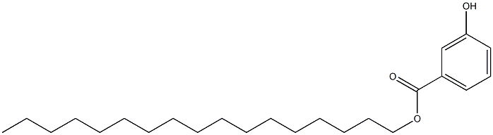 3-Hydroxybenzoic acid heptadecyl ester Structure