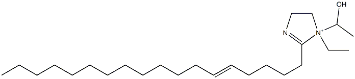 1-Ethyl-1-(1-hydroxyethyl)-2-(5-octadecenyl)-2-imidazoline-1-ium Struktur