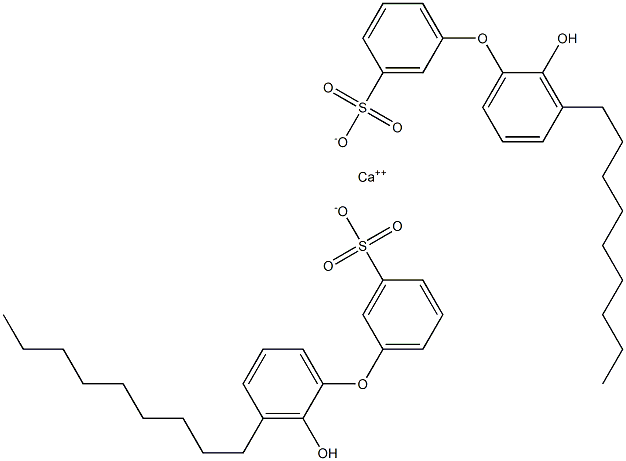 Bis(2'-hydroxy-3'-nonyl[oxybisbenzene]-3-sulfonic acid)calcium salt Struktur