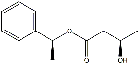 (S)-3-Hydroxybutyric acid (R)-1-phenylethyl ester Struktur