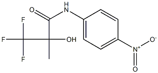 2-Hydroxy-2-trifluoromethyl-N-(4-nitrophenyl)propionamide Struktur