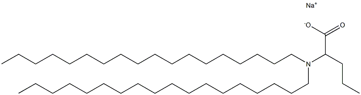 2-(Dioctadecylamino)valeric acid sodium salt Struktur