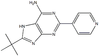 8-tert-Butyl-2-(4-pyridinyl)adenine Struktur