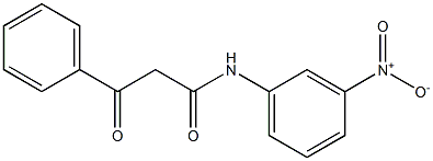 N-(3-Nitrophenyl)-3-phenyl-3-oxopropanamide Struktur