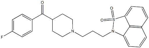 2-[3-[4-(4-Fluorobenzoyl)-1-piperidinyl]propyl]-2H-naphth[1,8-cd]isothiazole 1,1-dioxide