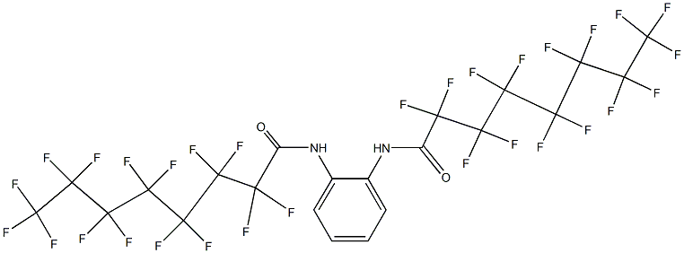 N,N'-(1,2-Phenylene)bis(pentadecafluorooctanamide) Struktur