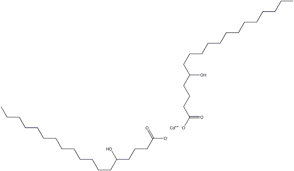 Bis(5-hydroxystearic acid)cadmium salt Struktur