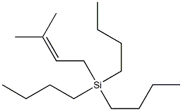 Tributyl(3-methyl-2-butenyl)silane Struktur