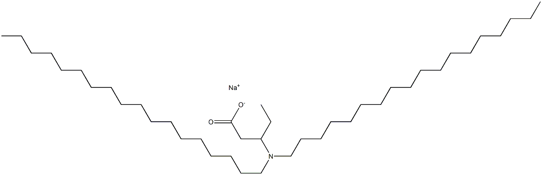 3-(Dioctadecylamino)valeric acid sodium salt Struktur