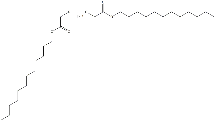 Zinc bis[(dodecyloxycarbonyl)methanethiolate] Struktur