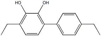 3-(4-Ethylphenyl)-6-ethylbenzene-1,2-diol Struktur