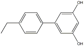 5-(4-Ethylphenyl)-1,3-benzenediol Struktur