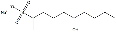 6-Hydroxydecane-2-sulfonic acid sodium salt Struktur