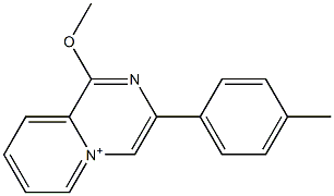 1-Methoxy-3-(p-tolyl)pyrido[1,2-a]pyrazin-5-ium Struktur