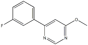 4-(3-Fluorophenyl)-6-methoxypyrimidine Struktur