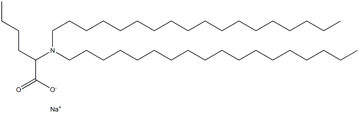 2-(Dioctadecylamino)hexanoic acid sodium salt Struktur