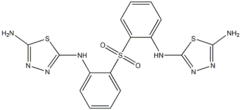 [(5-Amino-1,3,4-thiadiazol-2-yl)amino]phenyl sulfone Struktur