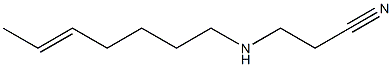 3-(5-Heptenylamino)propiononitrile Struktur