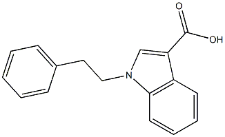 1-Phenethyl-1H-indole-3-carboxylic acid Struktur