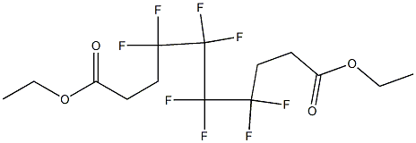 4,4,5,5,6,6,7,7-Octafluorodecanedioic acid diethyl ester Struktur