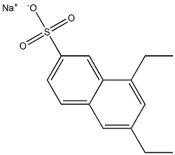 6,8-Diethyl-2-naphthalenesulfonic acid sodium salt Struktur