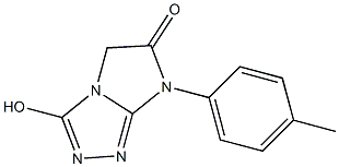 3-Hydroxy-7-(4-methylphenyl)-7H-imidazo[2,1-c]-1,2,4-triazol-6(5H)-one Struktur