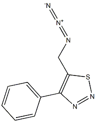 4-(Phenyl)-5-azidomethyl-1,2,3-thiadiazole Struktur