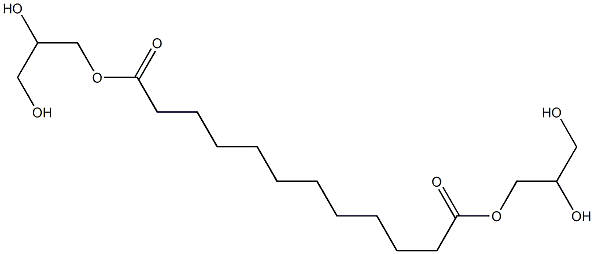 Dodecanedioic acid bis(2,3-dihydroxypropyl) ester Struktur