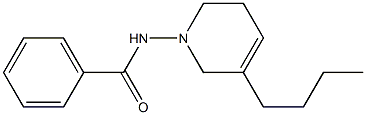 1-(Benzoylamino)-5-butyl-1,2,3,6-tetrahydropyridine Struktur