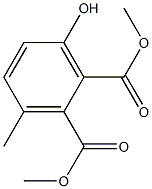 3-Methyl-6-hydroxyphthalic acid dimethyl ester Struktur