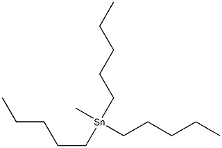 Methyltripentyltin(IV) Struktur