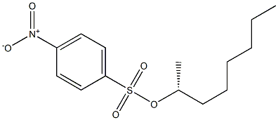 (-)-p-Nitrobenzenesulfonic acid (R)-1-methylheptyl ester Struktur