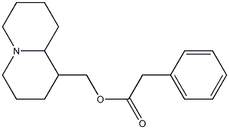 Octahydro-2H-quinolizine-1-methanol phenylacetate Struktur