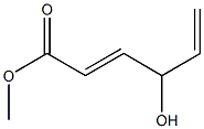 (2E)-4-Hydroxy 2,5-hexadienoic acid methyl ester Struktur