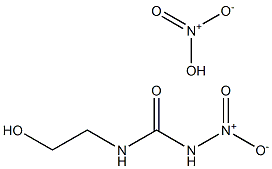 1-(2-Hydroxyethyl)-3-nitrourea nitrate Struktur