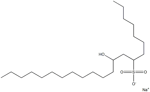 10-Hydroxydocosane-8-sulfonic acid sodium salt Struktur