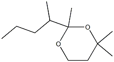 2,4,4-Trimethyl-2-(1-methylbutyl)-1,3-dioxane Struktur