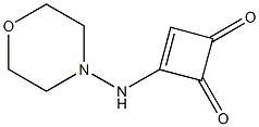 3-(4-Morpholinylamino)-3-cyclobutene-1,2-dione Struktur