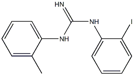 1-(2-Methylphenyl)-3-[2-iodophenyl]guanidine Struktur