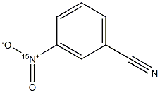 m-Nitro(15N)benzonitrile Struktur