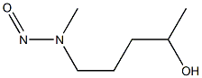 N-Methyl-N-nitroso-4-hydroxypentylamine Struktur