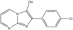 2-(p-Chlorophenyl)-imidazo[1,2-a]pyrimidin-3-ol Struktur