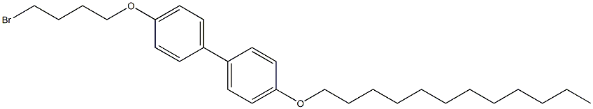 4-Dodecyloxy-4'-(4-bromobutoxy)-1,1'-biphenyl Struktur