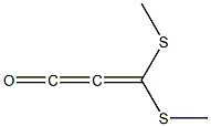 3,3-Bis(methylthio)-1,2-propanedien-1-one Struktur