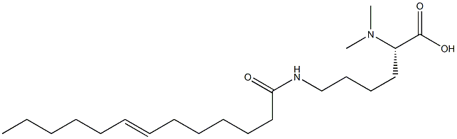 N6-(7-Tridecenoyl)-N2,N2-dimethyllysine Struktur