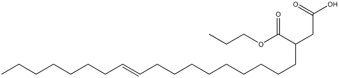 3-(10-Octadecenyl)succinic acid 1-hydrogen 4-propyl ester Struktur