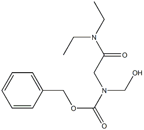 N,N-Diethyl-2-[benzyloxycarbonyl(hydroxymethyl)amino]acetamide Struktur