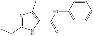 N-Phenyl-4-methyl-2-ethyl-1H-imidazole-5-carboxamide Struktur